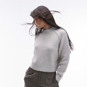 Topshop raglan Gray Women's Sweater